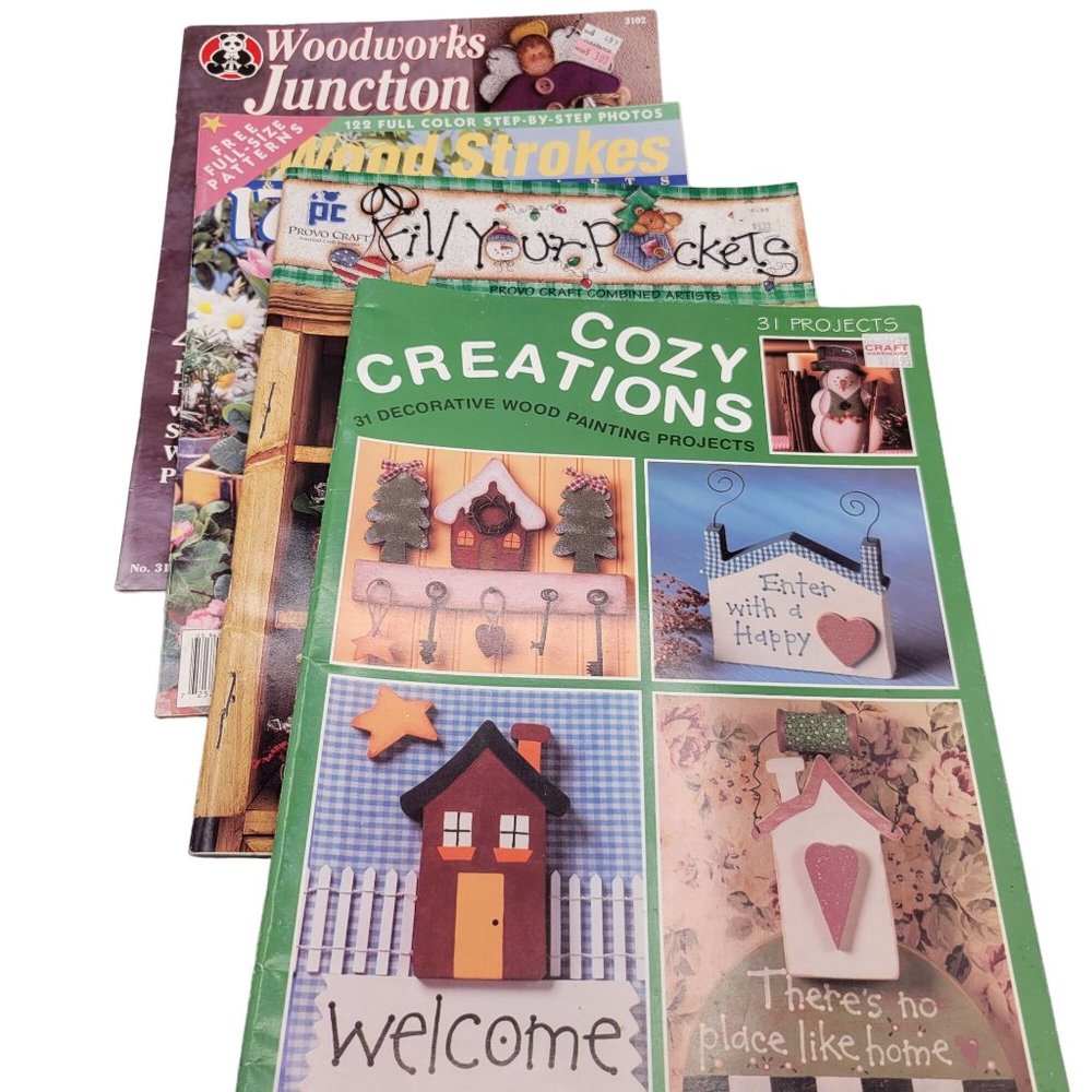 Woodworking Pattern Book Mixed Lot of 4 Pattern Booklets